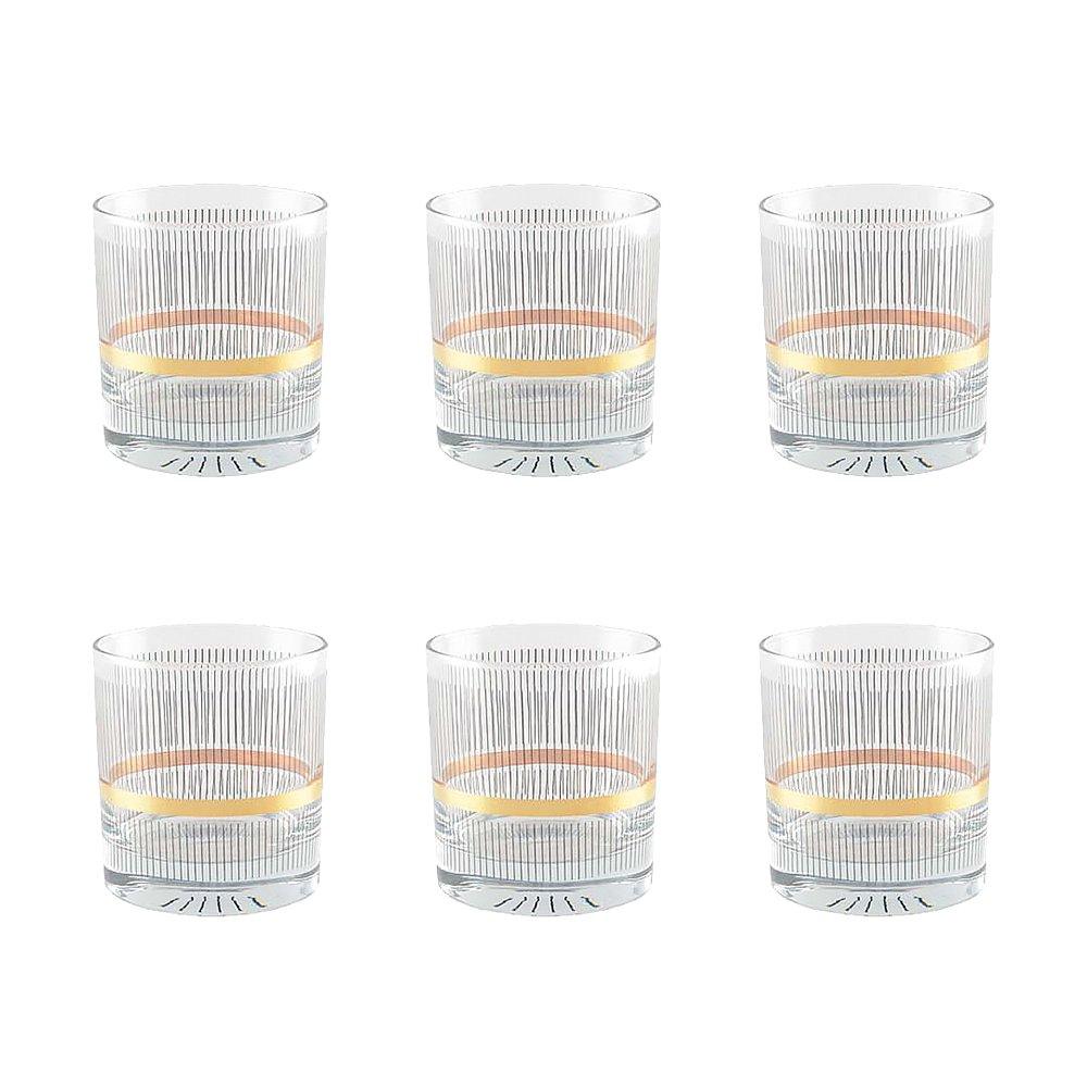 Schwarz- und Dore -Draht -Whisky -Objektive - Los 6 6