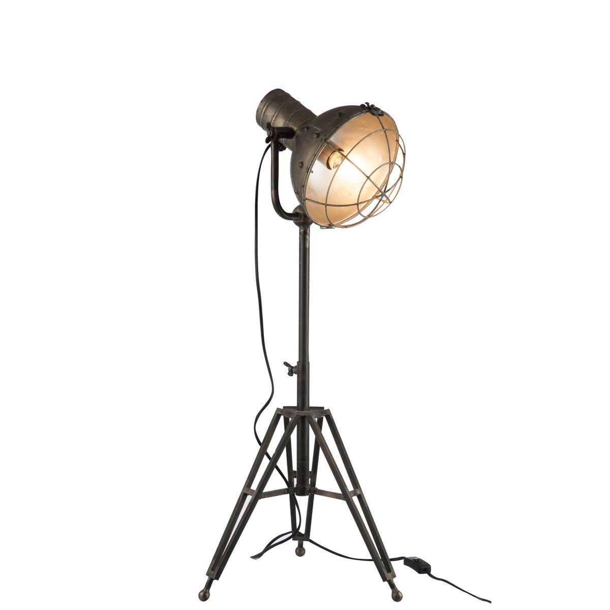 J-Line Spotlight Stehleuchte – Metall – Grau