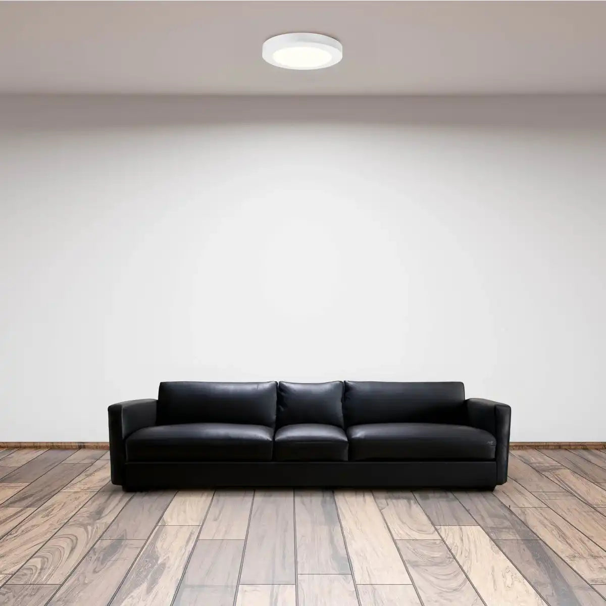 LED Deckenleuchte "BONUS" Ø16,5 cm, Funktionsleuchte Einbau- und Aufbau möglich, Deckenlampe aus Metall und Kunststoff in weiß, mit fest verbauten LEDs, inkl. CCT-Farbwechsler