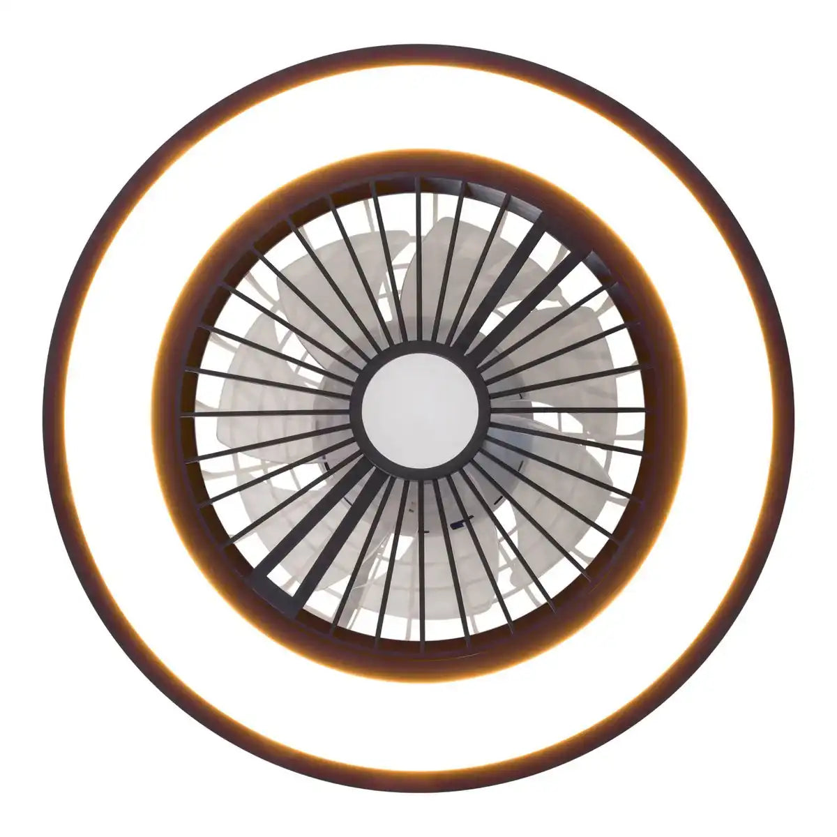 LED Deckenleuchten + Ventilator "ARIOSO" Ø 54 cm, aus Metall und Kunststoff, mit vielen Funktionen