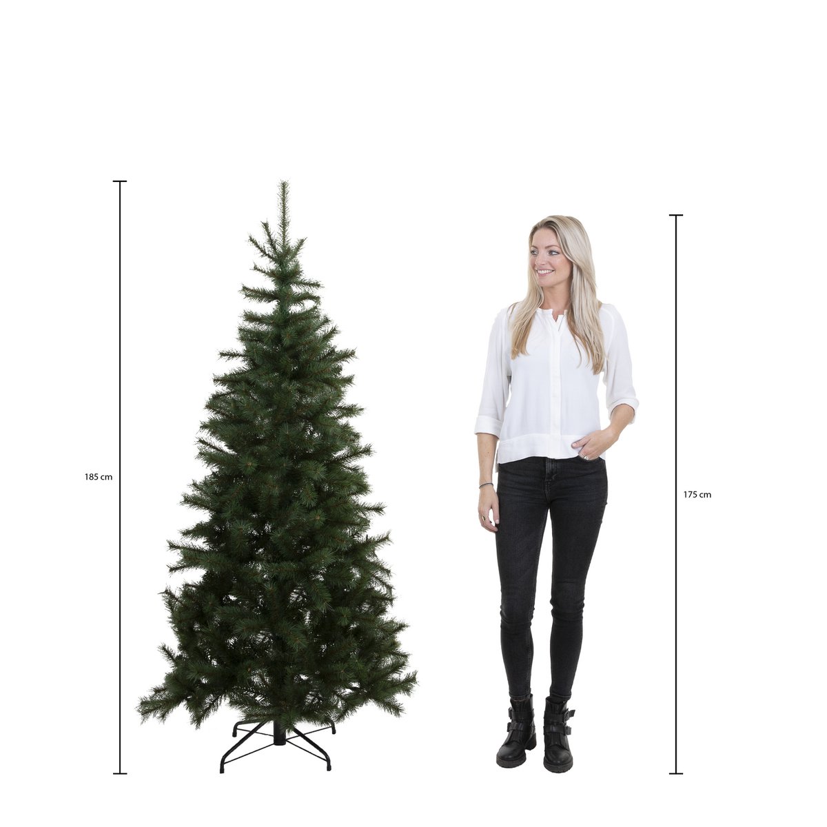 Tsuga Künstlicher Weihnachtsbaum – H185 x Ø109 cm – Grün