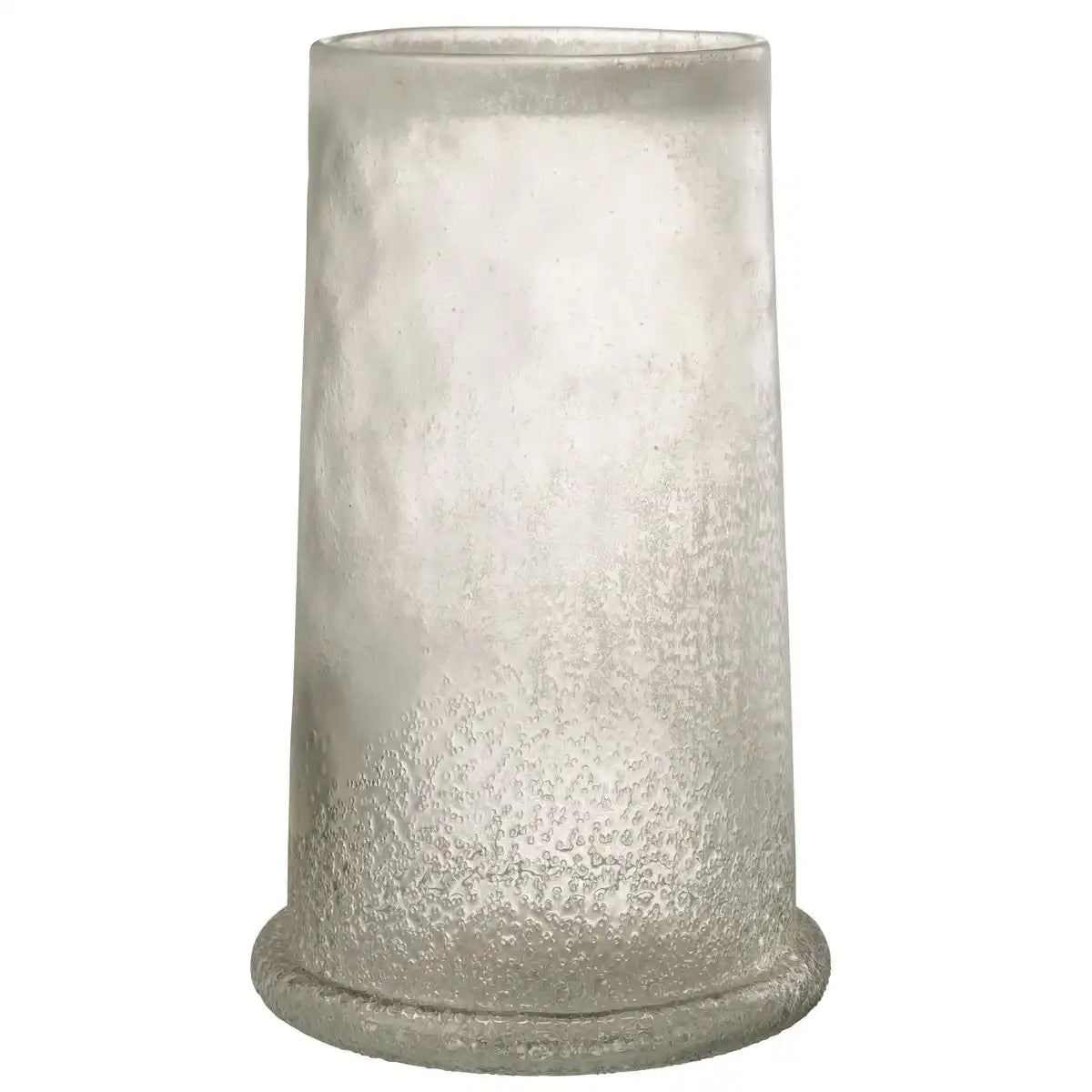 J-Line Windlicht Suiker Glas Wit Extra Large