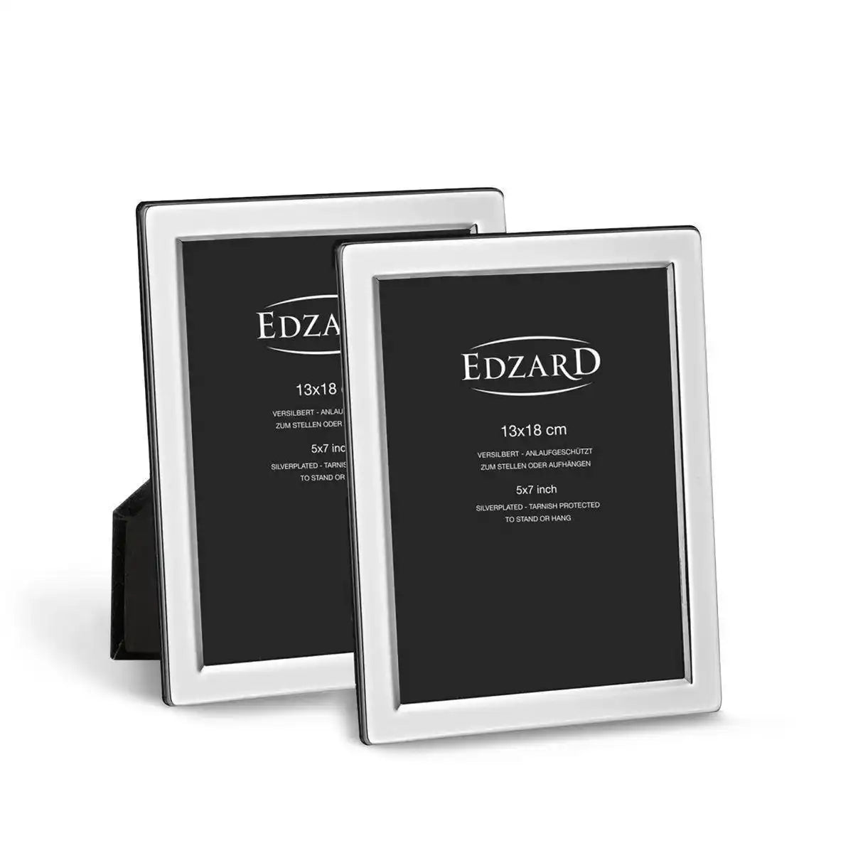 2er Set Fotorahmen Salerno für edel versilbert anlaufgeschützt - HomeDesign Knaus