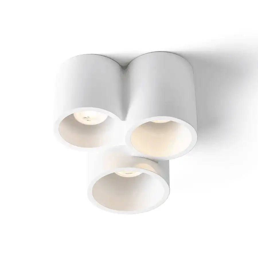 2er Set GINA LED Deckenleuchte Deckenspot Gips weiß GU10 - HomeDesign Knaus