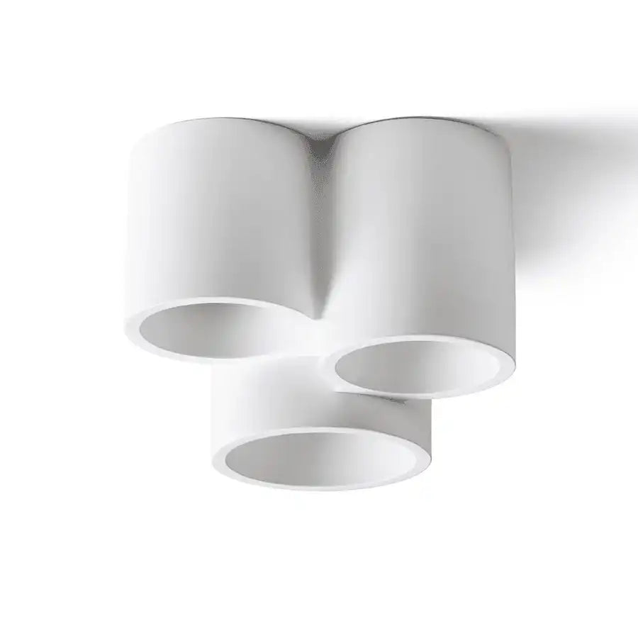 2er Set GINA LED Deckenleuchte Deckenspot Gips weiß GU10 - HomeDesign Knaus