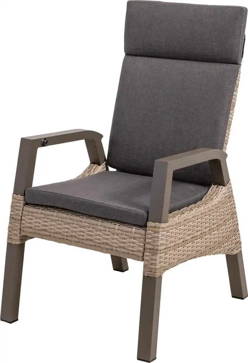 2er Set Loungestuhl Gartensessel Treviso Forte Rückenlehne verstellbar - HomeDesign Knaus
