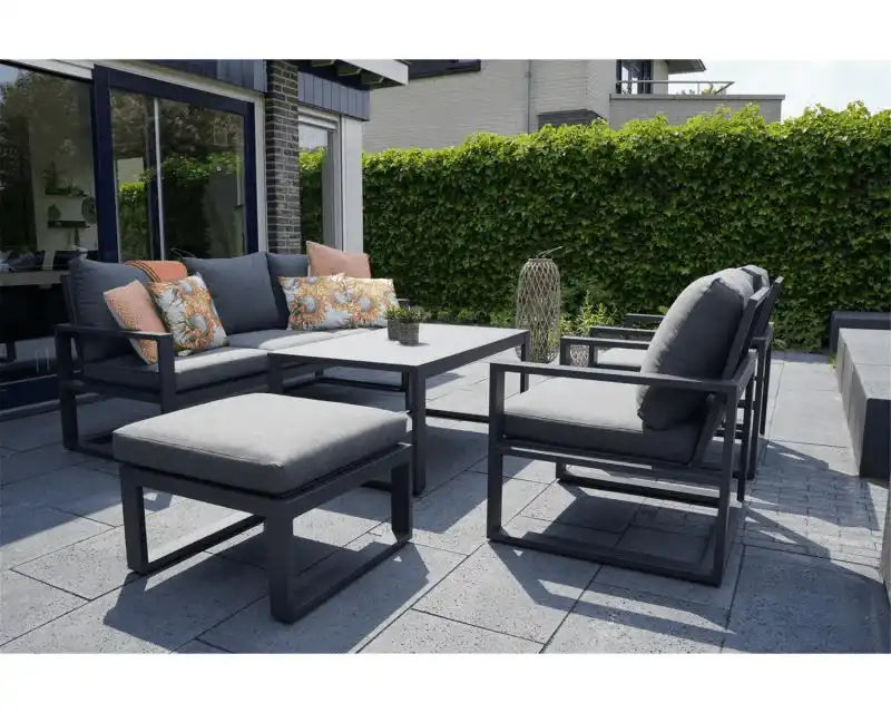 2er Set Loungestuhl Pina Colada Negro Gartensessel - HomeDesign Knaus