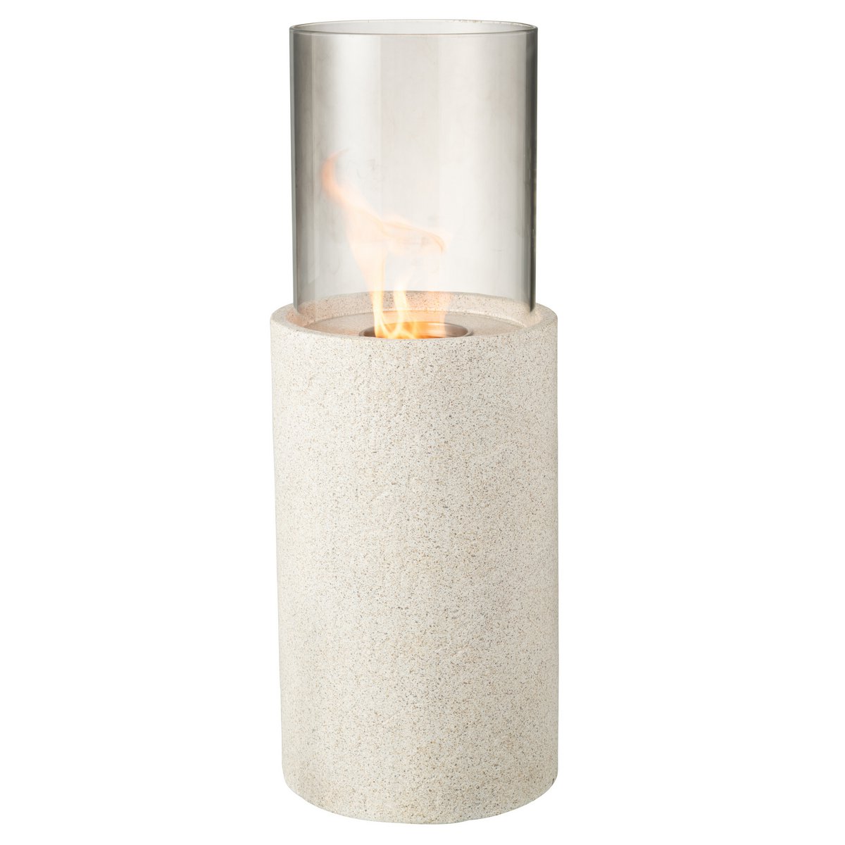 J-Line Tischkamin Bio-Ethanol-Säule Grau