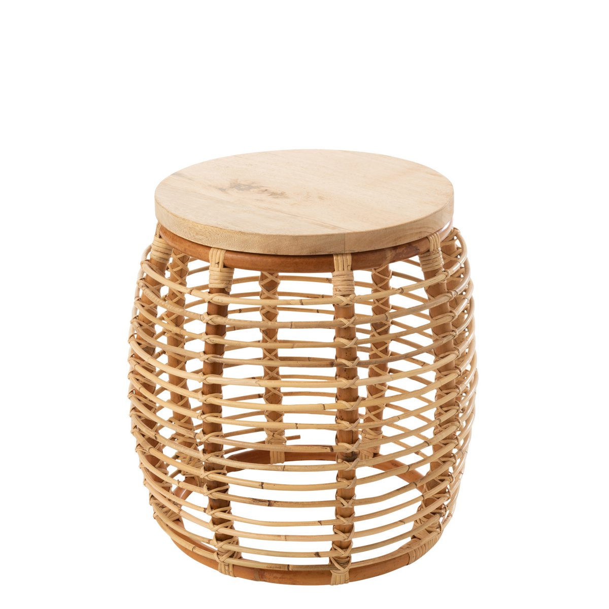 J-Line Beistelltisch Ana – Rattan – Natur