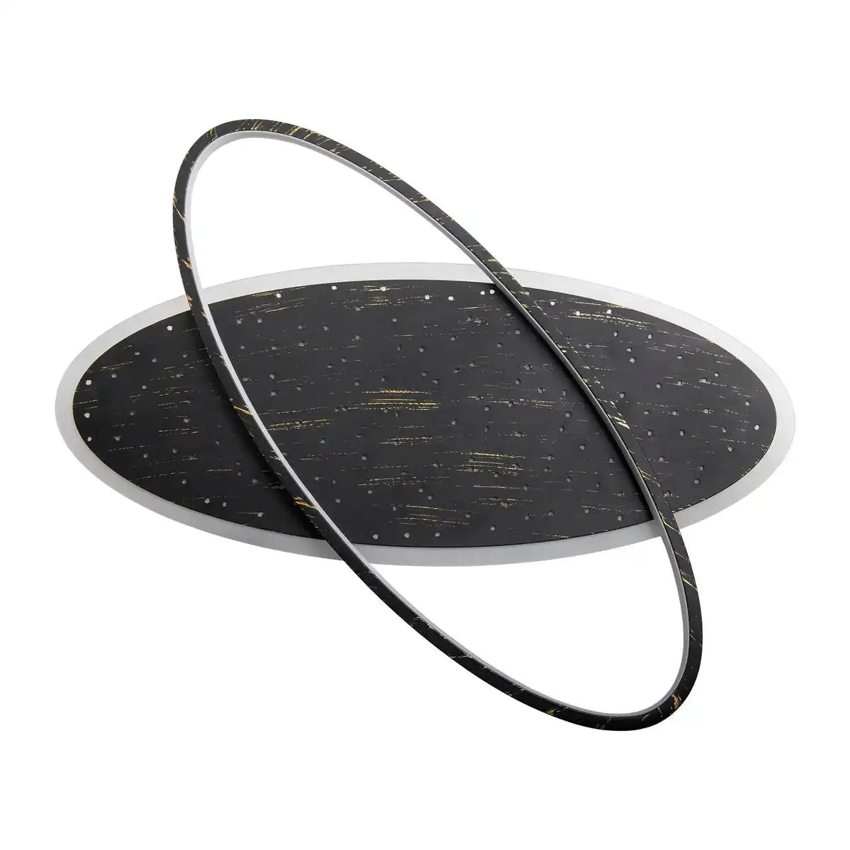 LED Deckenleuchte "STELARIS" ca. 60 cm lang, aus Metall und Kunststoff in Schwarz,, mit fest verbauten LEDs, Beleuchtung für Wohnräume und Büro