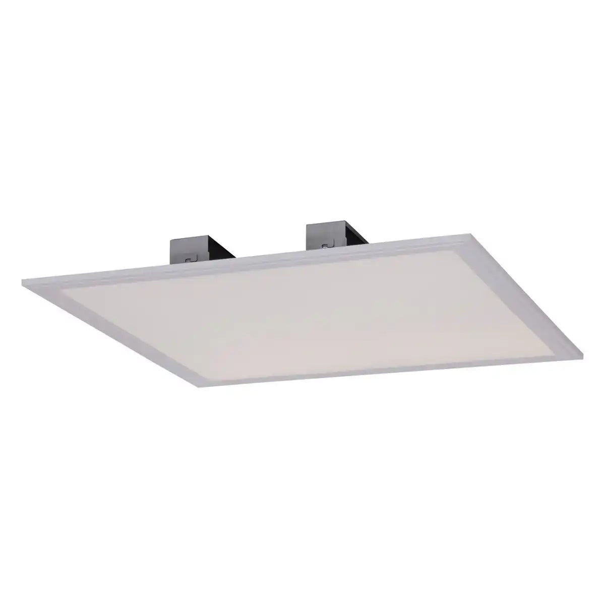 LED Aufbaupanel "SORRISO", Aufbauleuchte aus Metall und Kunststoff in Weiß mit fest verbauten LEDs, 45x45cm groß für Innenräume