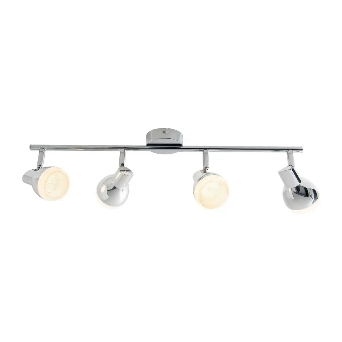 4er LED-Wand- u. Deckenschiene "Chromey"