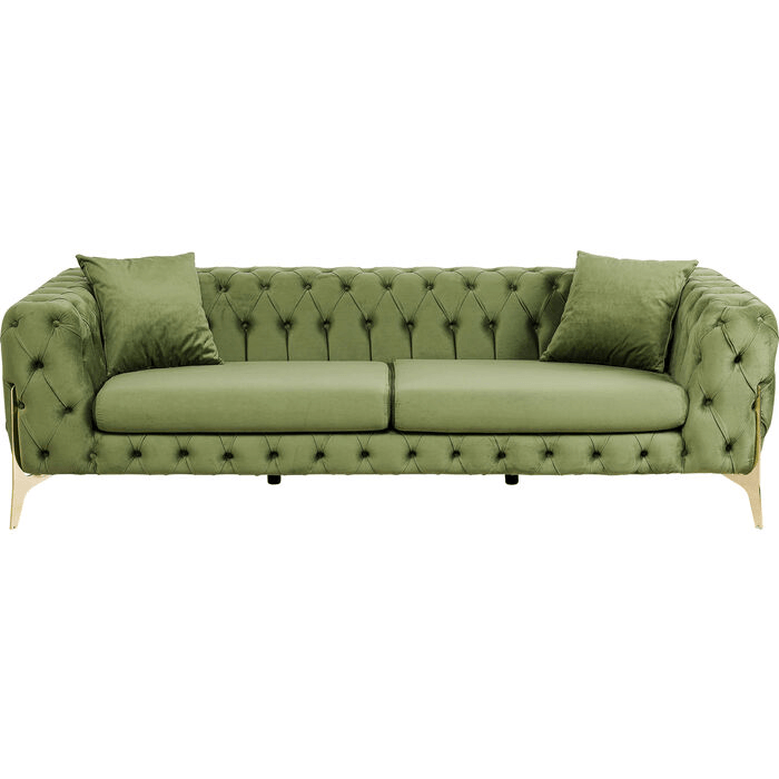 3-Sitzer Samt Sofa Bellissima Couch Velvet 240cm - HomeDesign Knaus