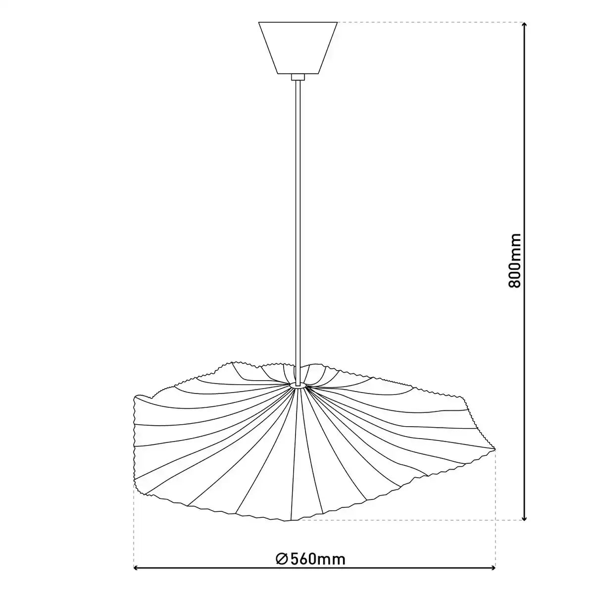 Papier-Pendelleuchte "CRAZY PAPER" Ø 56 cm aus beschichtetem Papier in Weiß, E27-Fassung, Beleuchtung für Wohnräume oder Büro