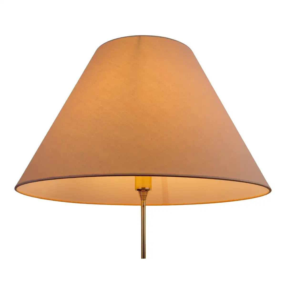 Lampenschirm für Tischleuchten "Causia", Ø unten 50 cm, Ø oben 22 cm, 33 cm hoch, Polyester-Baumwoll-Mix in weiß