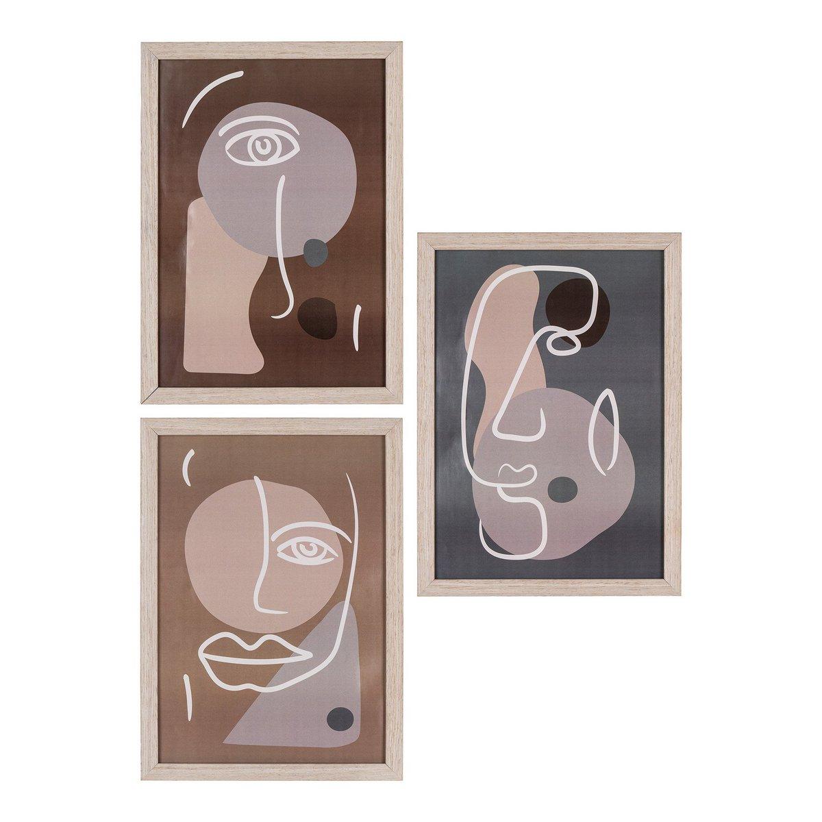 Madison Rahmenset - Rahmenset, natur, 3er-Set