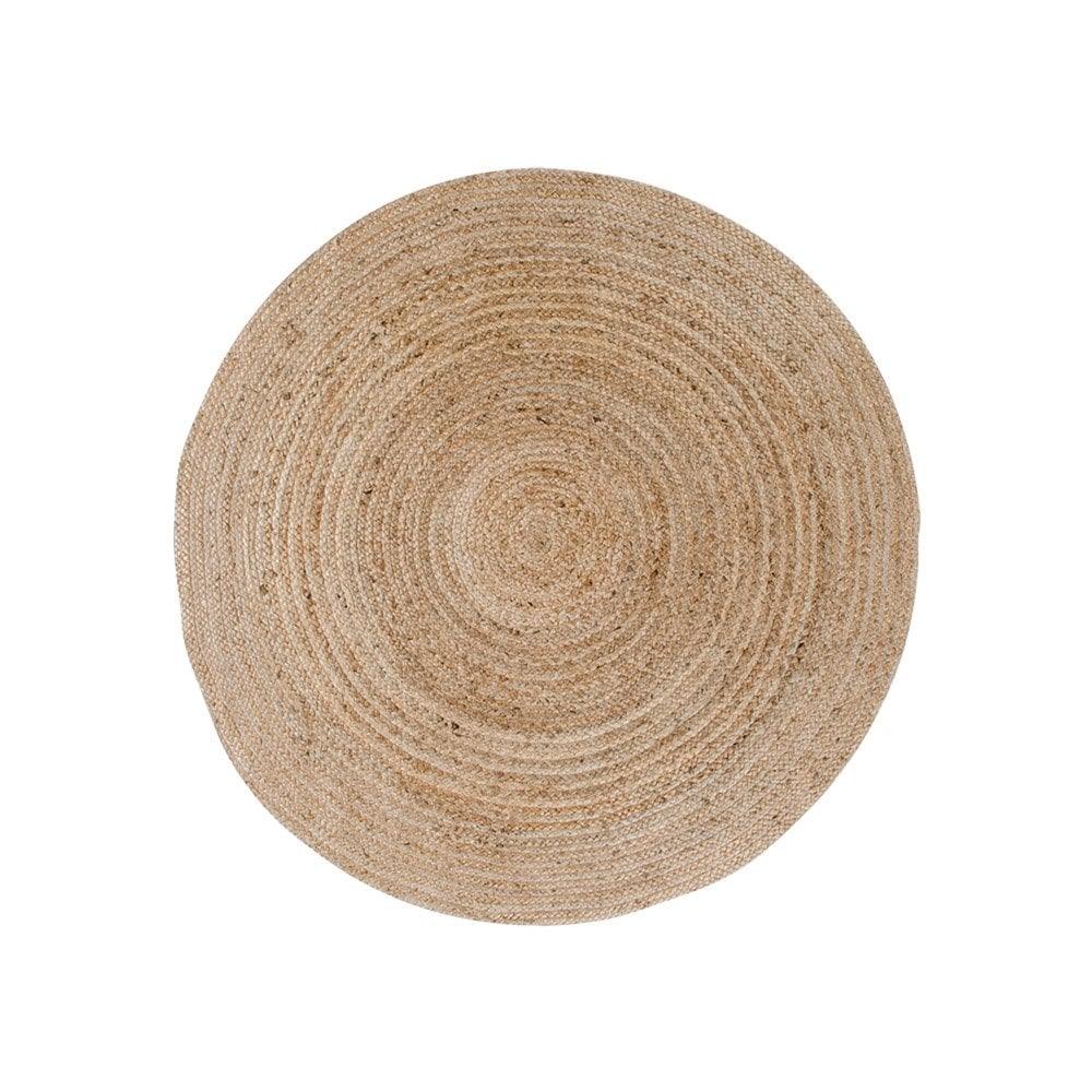 Bombay-Teppich – geflochtene Jute, natur – Ø90 cm