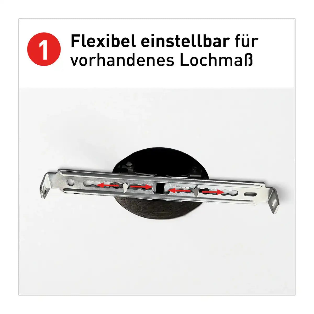 LED Deckenleuchte "BONUS" Ø29 cm, Funktionsleuchte Einbau- und Aufbau möglich, Deckenlampe aus Metall und Kunststoff in weiß, mit fest verbauten LEDs, inkl. CCT-Farbwechsler