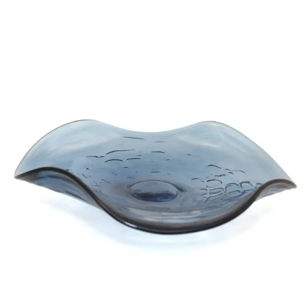 30x30x6.5 cm Blue Glass Decorative Cup - HomeDesign Knaus
