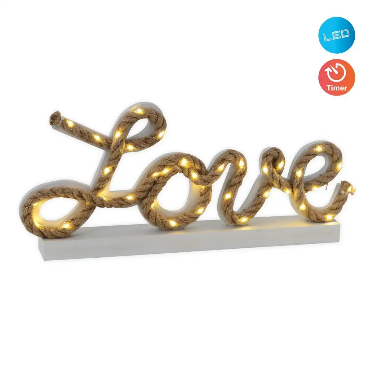 LED-Deko-Tischleuchte "Love" h: 20cm