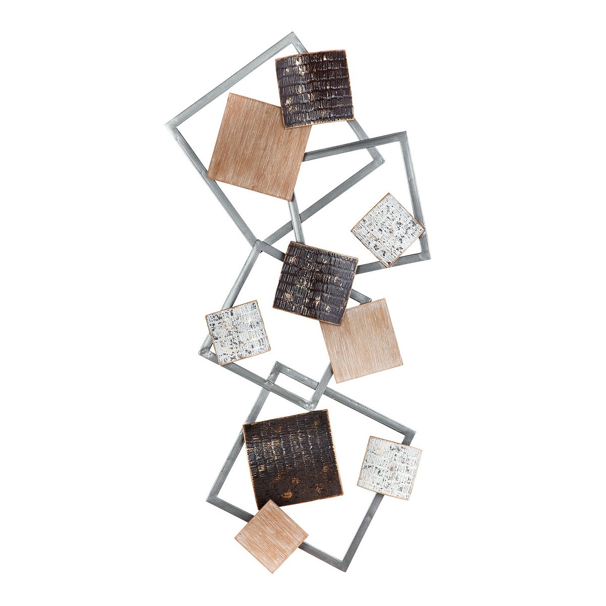 Metall MDF Wandrelief "Squares"