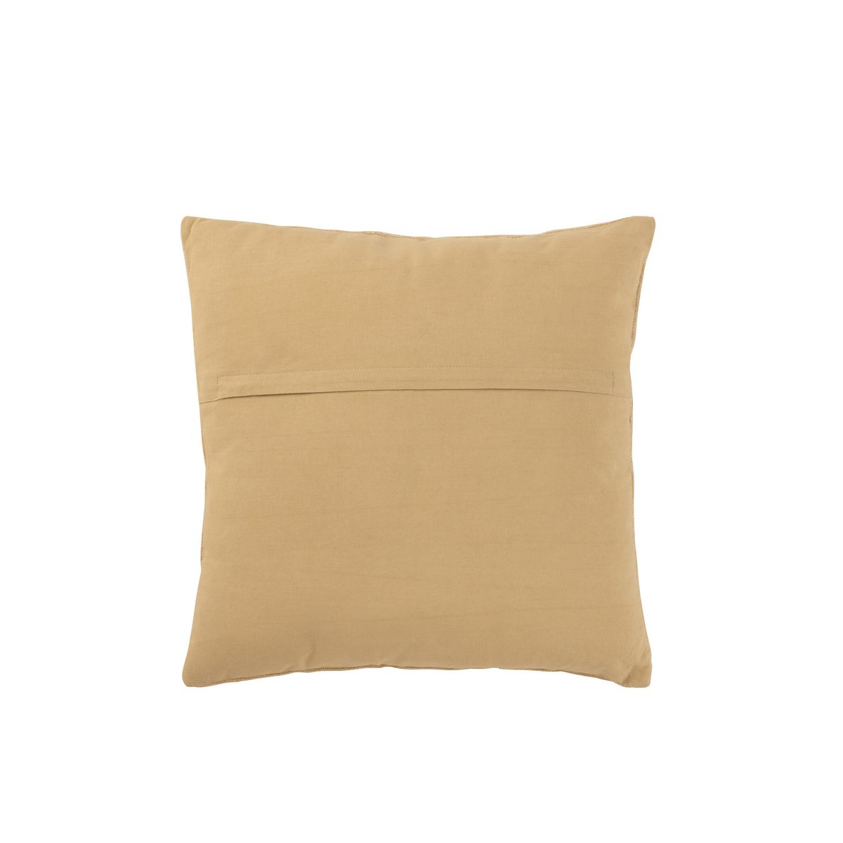 J-Line Kissen Stickerei – Baumwolle – Beige
