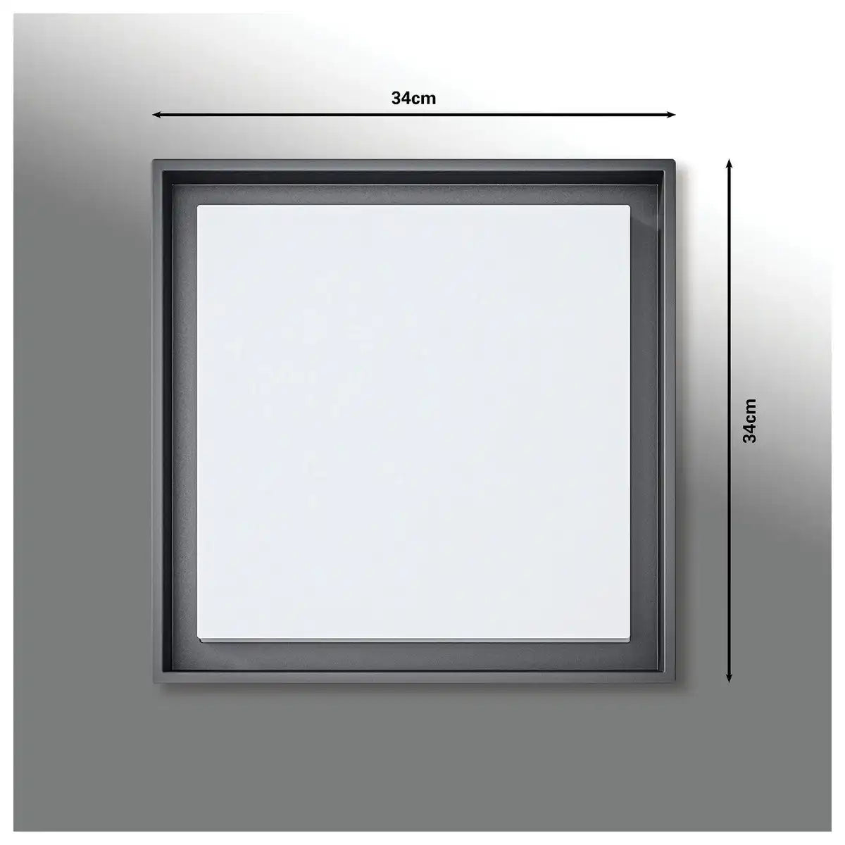 LED Außendeckenleuchte IP54 "MIO" s:34cm
