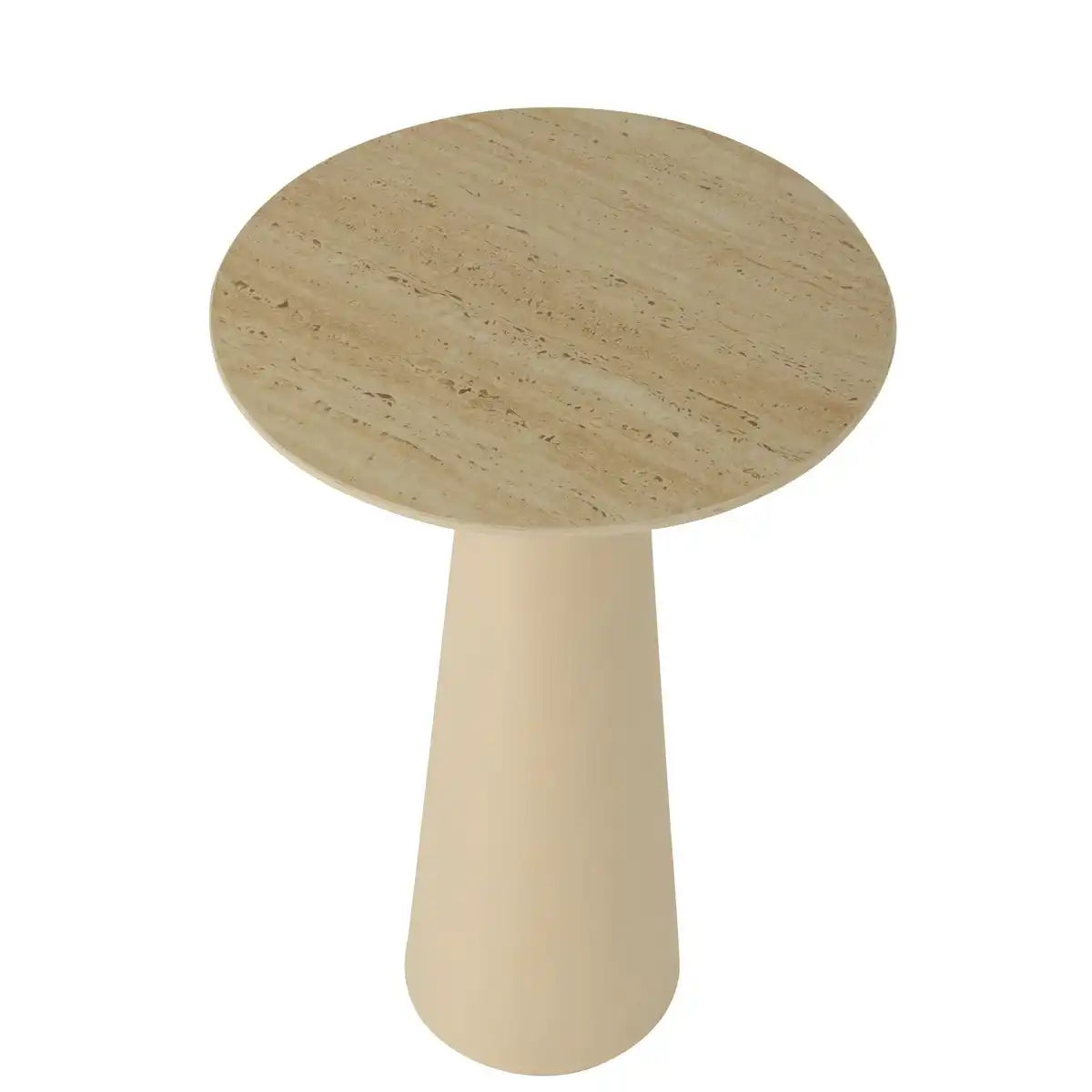J-Line Side Table Spalte Kegel Iron Ecru/Beige