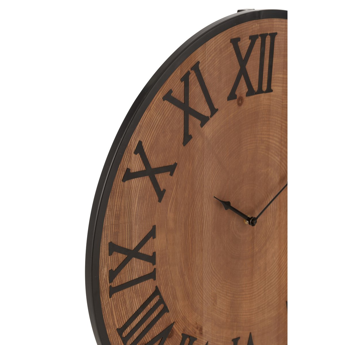 J -Line KLOK NUE - MDF/Iron - Natural - groß - Ø 60 cm