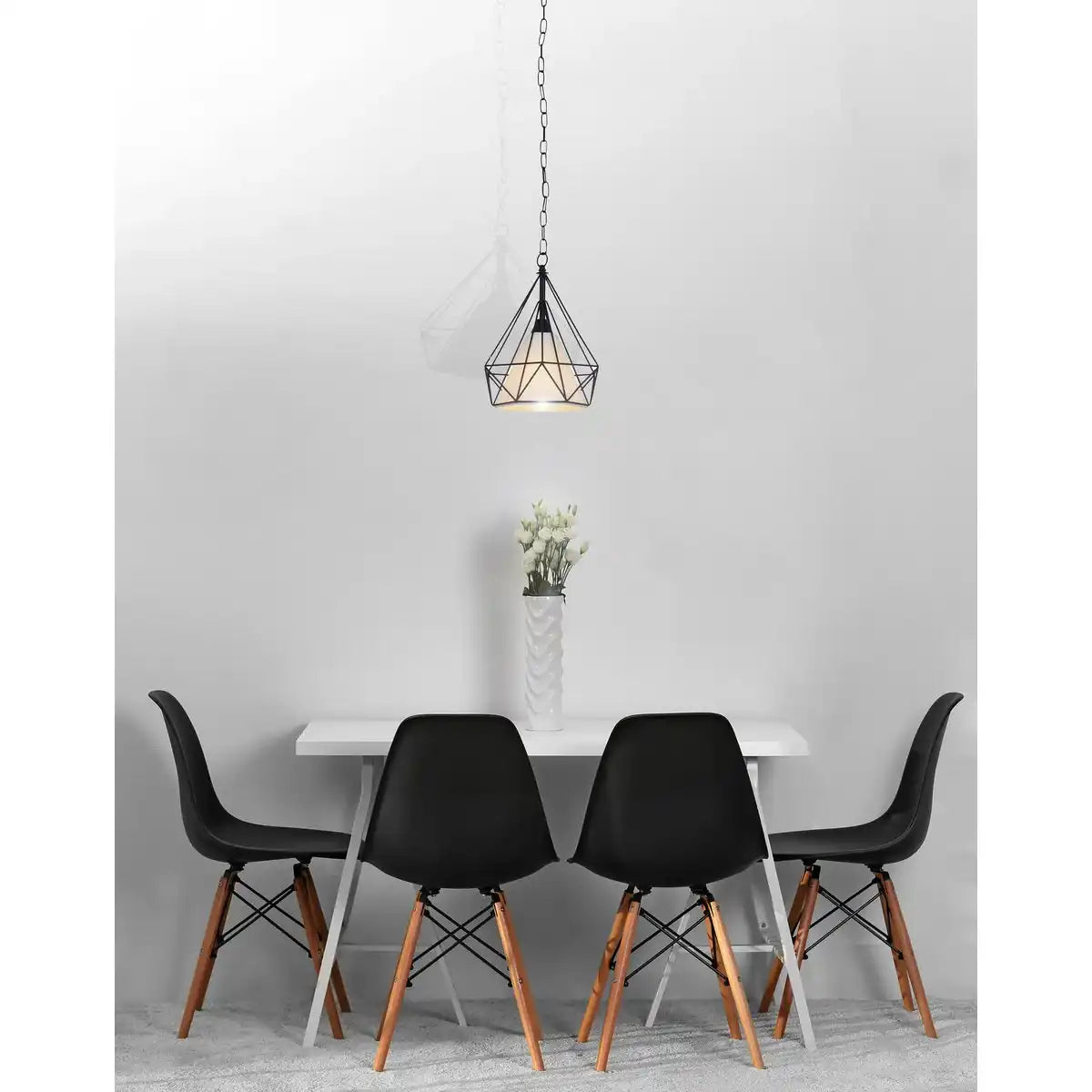 Metall-Pendelleuchte "ALEX" d: 29cm schwarz