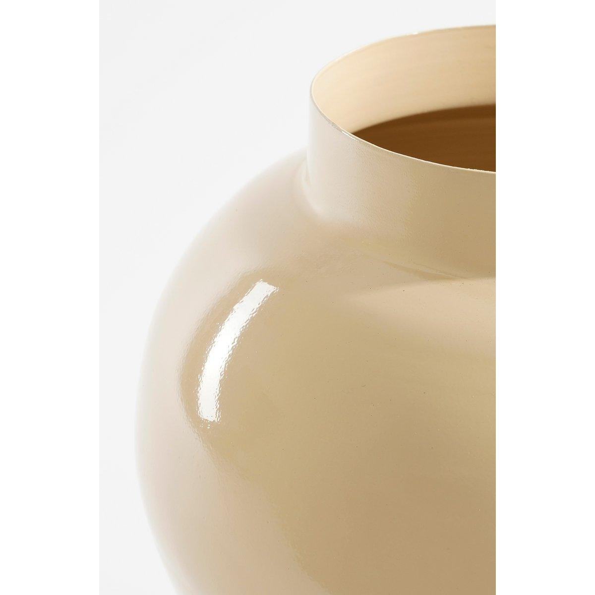 Boyd Vase – H37 x Ø26 cm – Metall – Beige