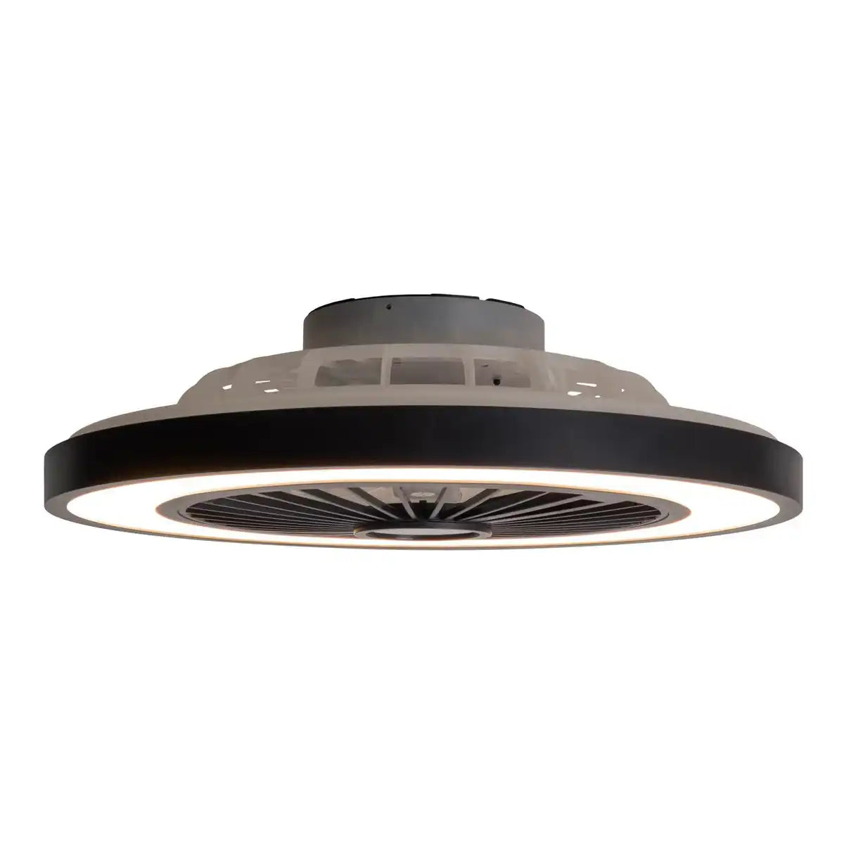LED Deckenleuchten + Ventilator "ARIOSO" Ø 54 cm, aus Metall und Kunststoff, mit vielen Funktionen