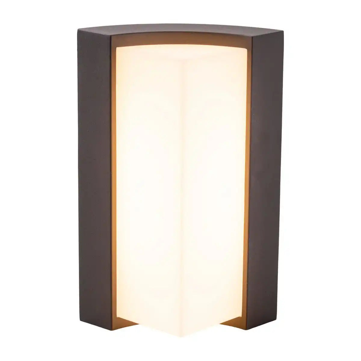 LED Außen Wandleuchte "RICO" 14,8 cm hoch , aus Metall und Kunststoff in Anthrazit, mit integrierter LED