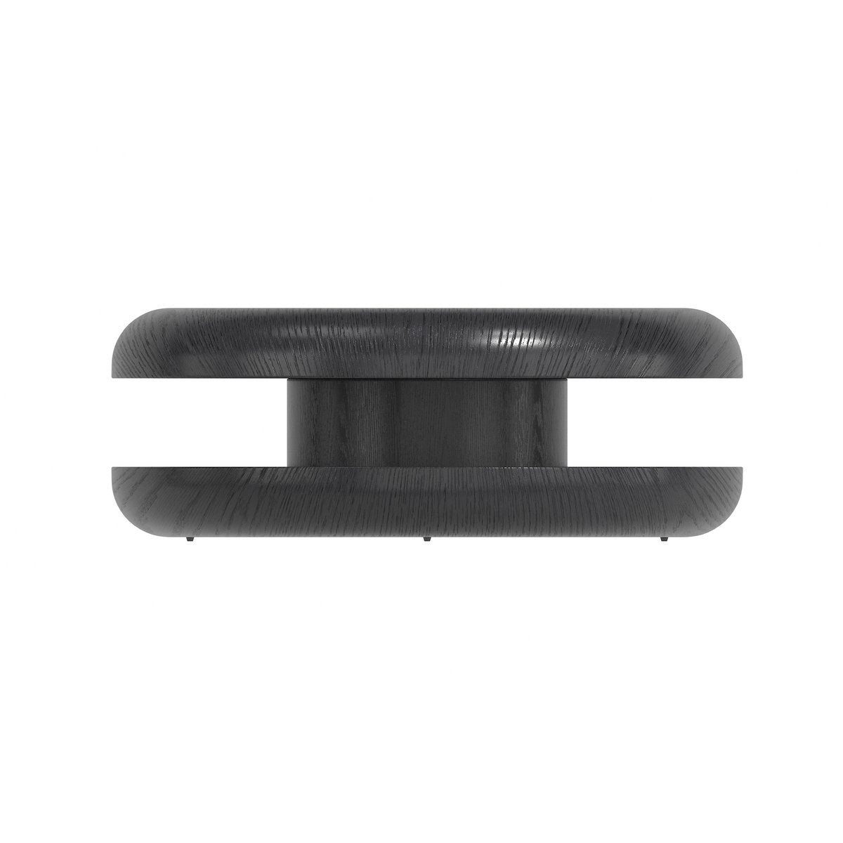 Couchtisch Ø 90 cm drehbar Schwarz
