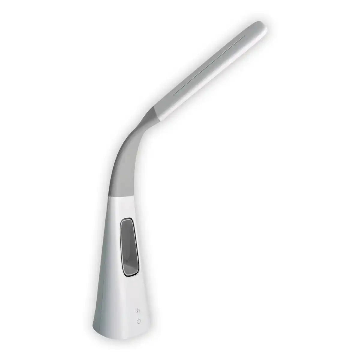 LED-Tischleuchte "VENTU" mit Ventilator, mit Touch, dimmbar, aus weißem Kunststoff, fest verbaute LEDs, 40 cm hoch