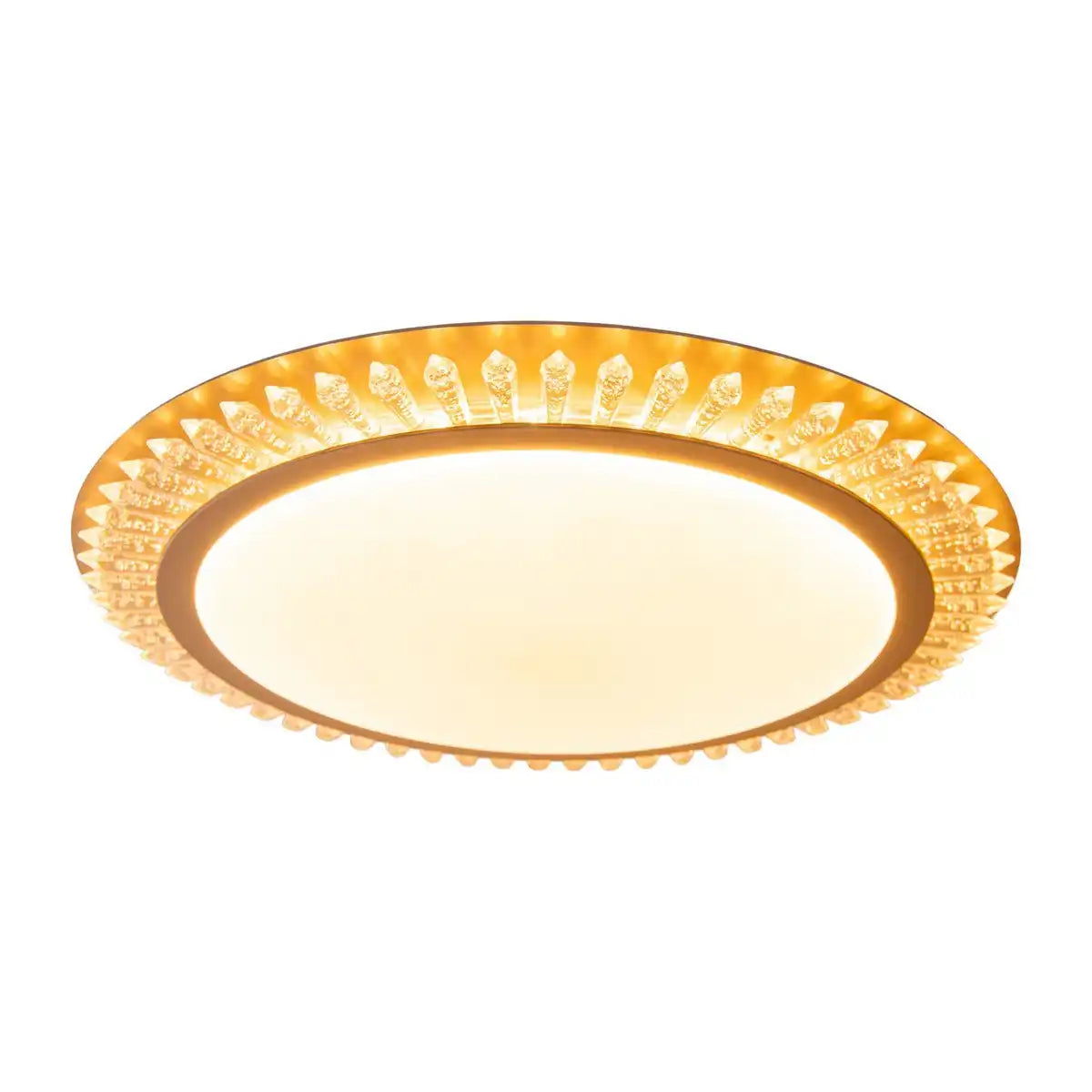 LED Deckenleuchte "MADISON" Ø 48 cm, viele Funktionen, aus Metall und Kunststoff , Gold, mit integrierten LEDs, Beleuchtung für Wohnräume oder Büro