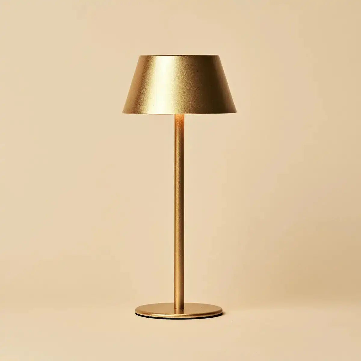 Milou Gold - Tischlampe ohne Kabel l moderne, Design- und 3 Lichtmodi