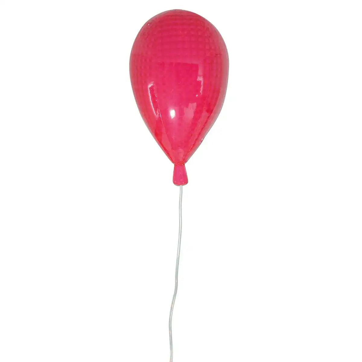 LED Dekoballon aus Kunststoff in Pink, mit integrierter LED