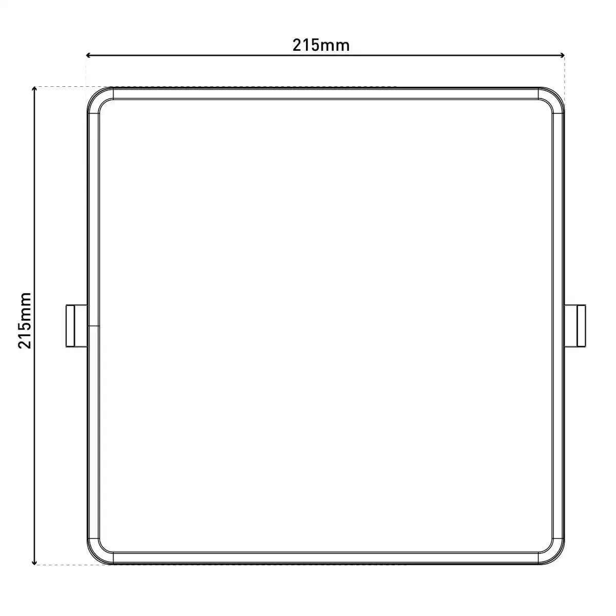 LED Einbauleuchte L/B: 21,5cm dimmbar "SUMA"