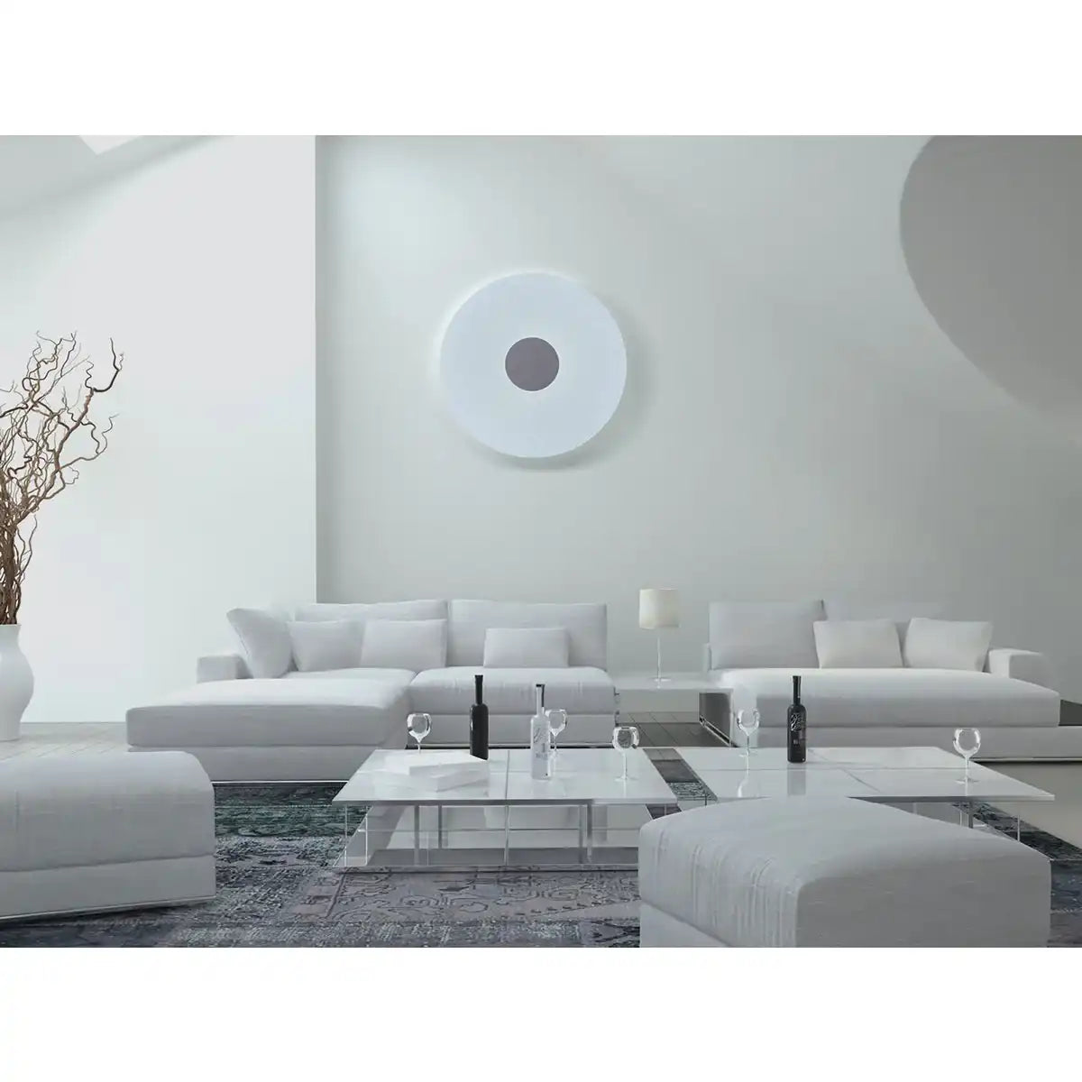 LED Deckenleuchte "PORTO" mit Kristalleffekt d: 48cm