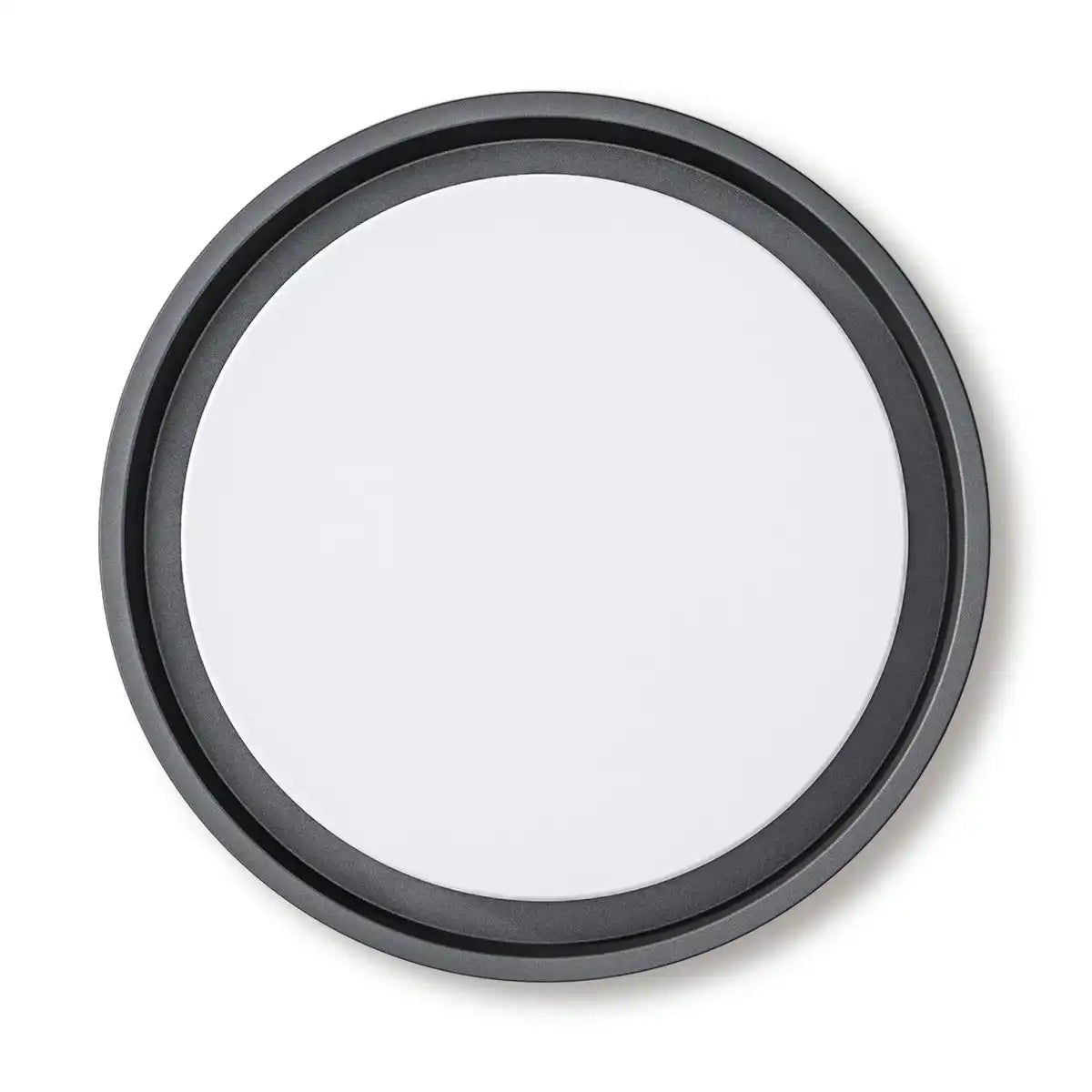 LED Außenwandleuchte "MIO" Ø 17,5 cm aus anthrazitfarbenem Metall und Kunststoff, IP54 für Eingang, Balkon, Terrasse