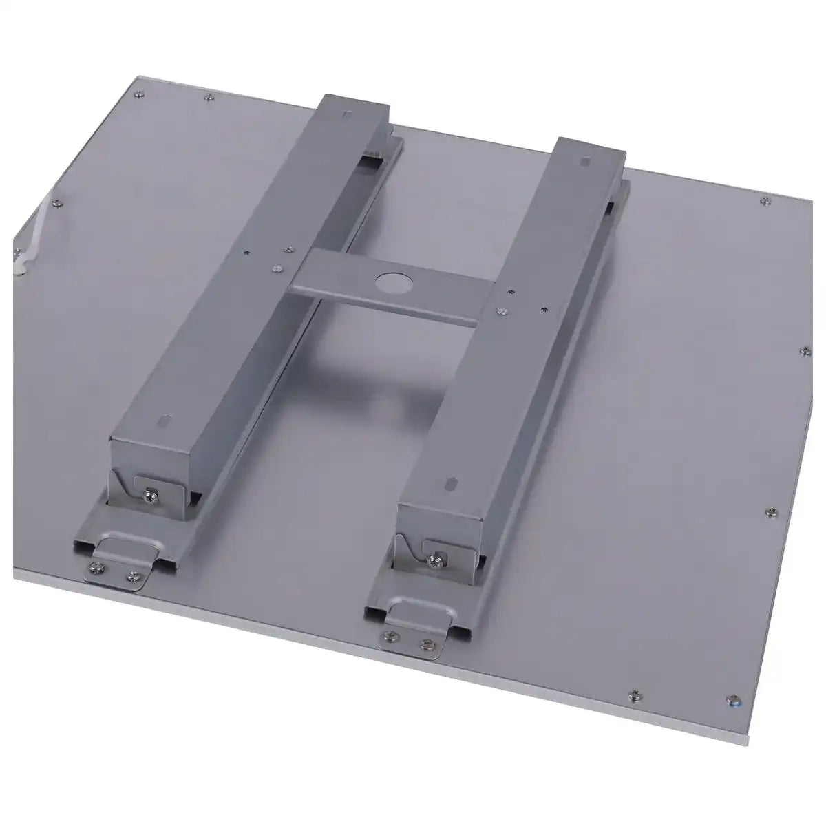 LED Aufbaupanel "SORRISO", Aufbauleuchte aus Metall und Kunststoff in Weiß mit fest verbauten LEDs, 45x45cm groß für Innenräume