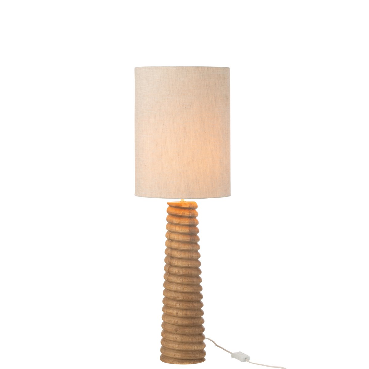 J -Linie Lampenschraubengewinde - Holz - natürlich/grau