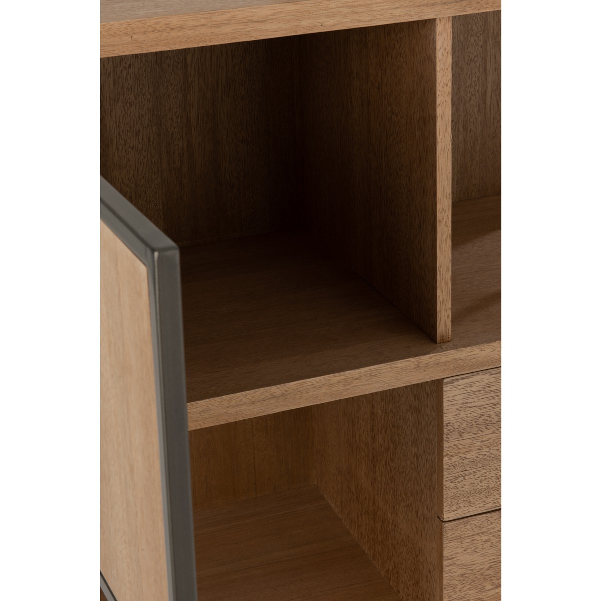 J-Line Compartments Schrank – Holz/Metall – Natur