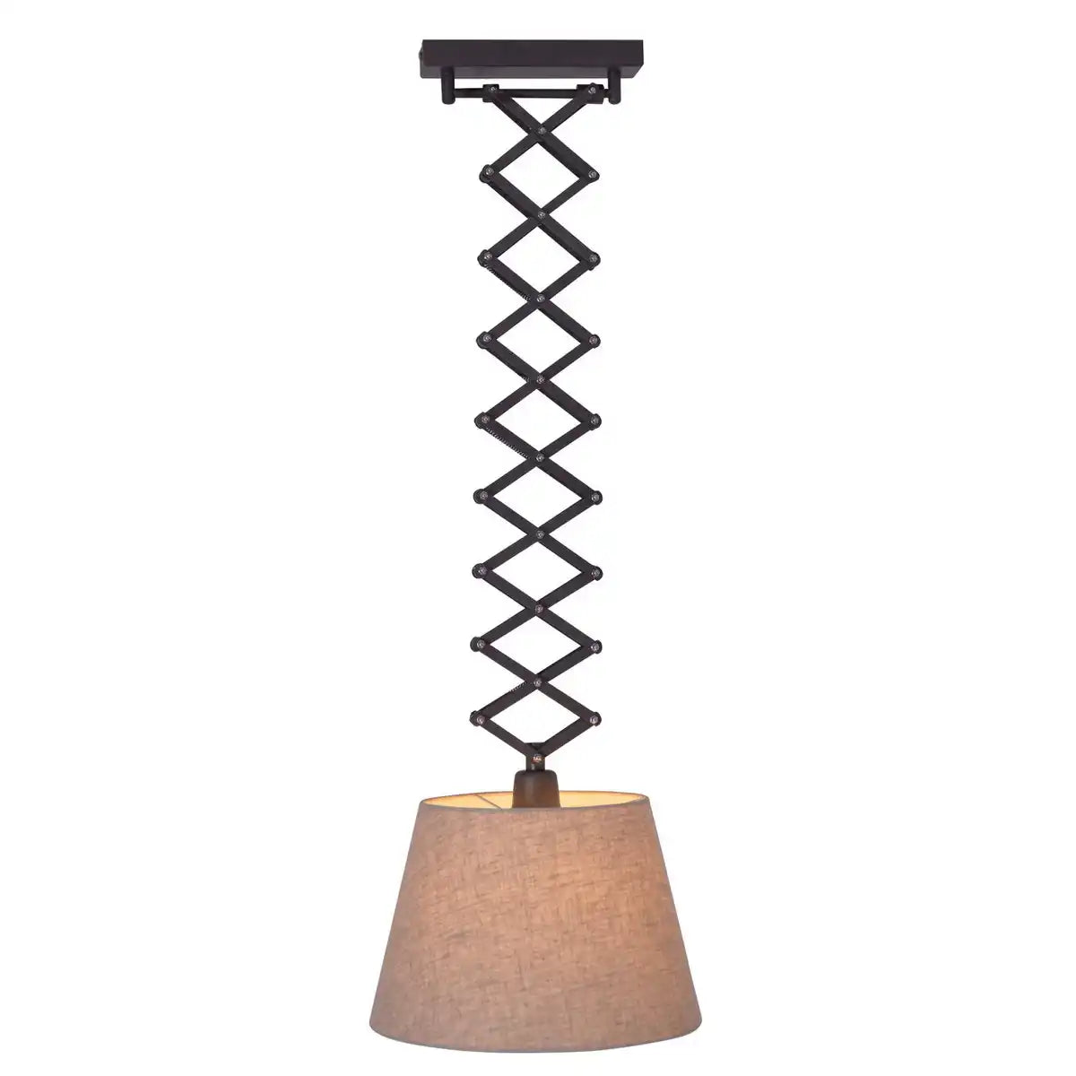 Scheren-Pendelleuchte "Adrienne" max. h: 120cm natur