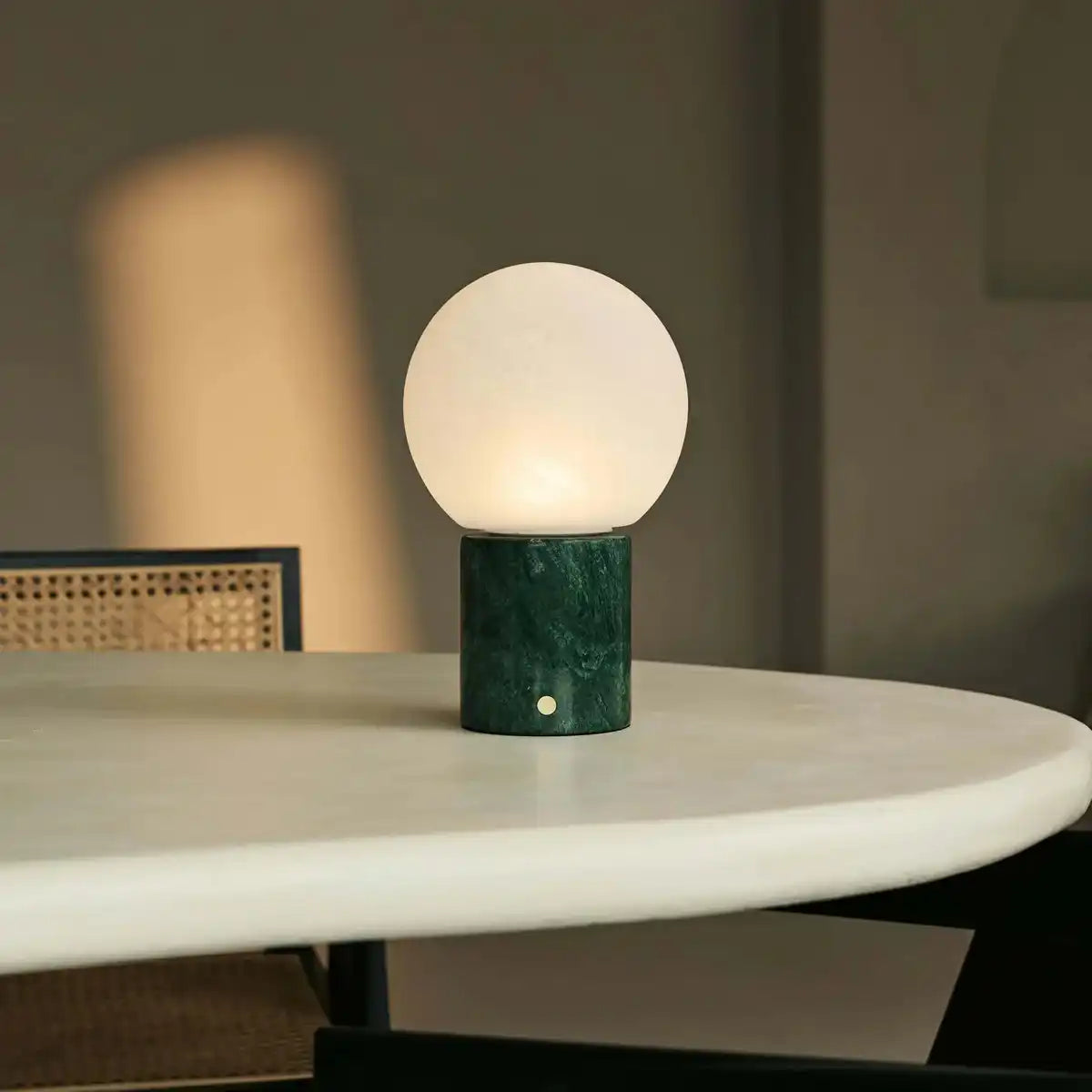 METSU Green / Verde Alpi - Klassische Marmorlampe mit 3 hellen Farben und Dimmfunktion