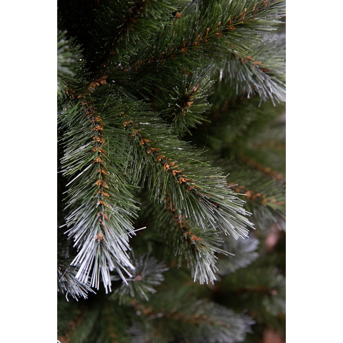 Künstlicher Weihnachtsbaum Pittsburgh aus Jute – H60 x Ø38 cm – Grün gefrostet