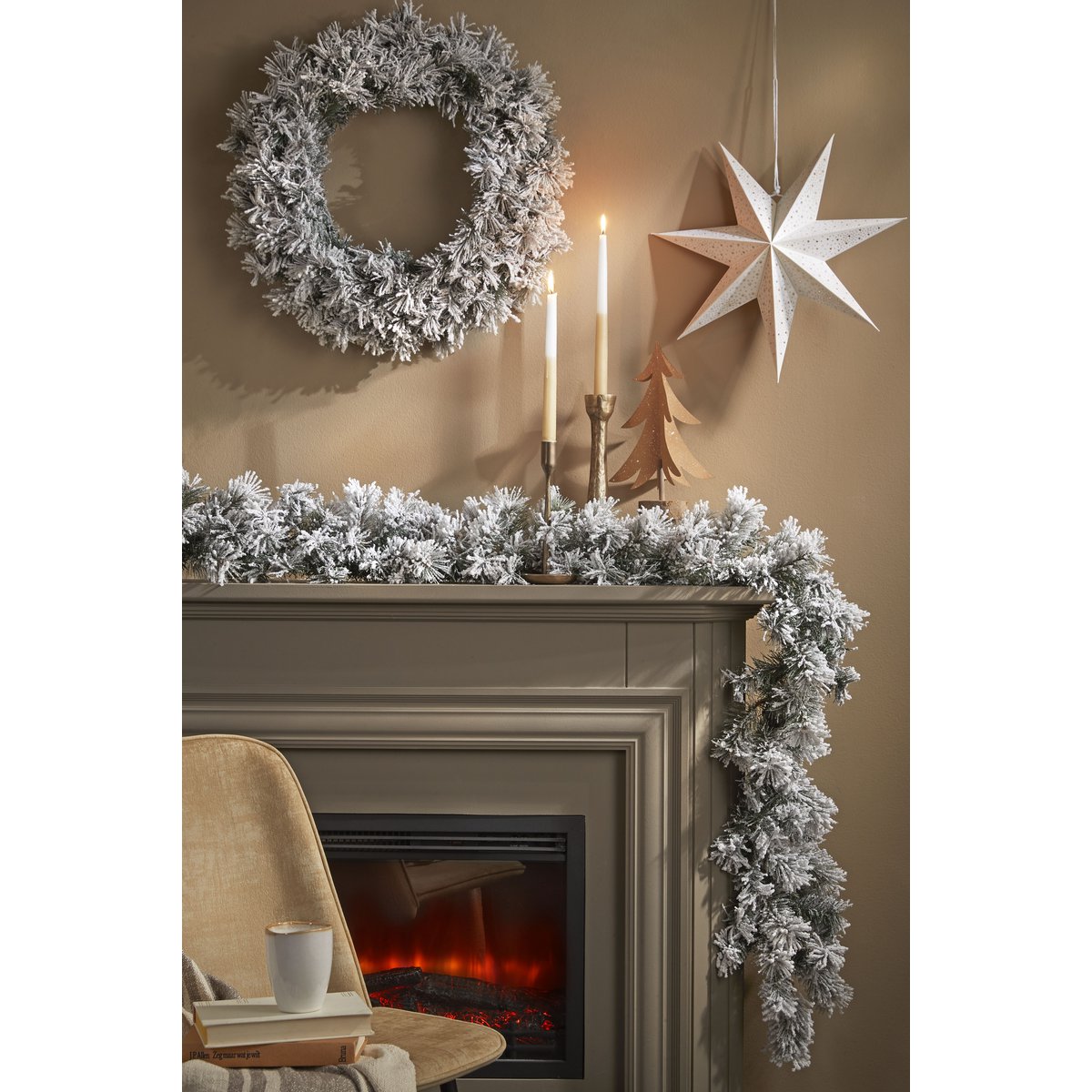 Weihnachtskranz – Ø60 cm – Frosted Green