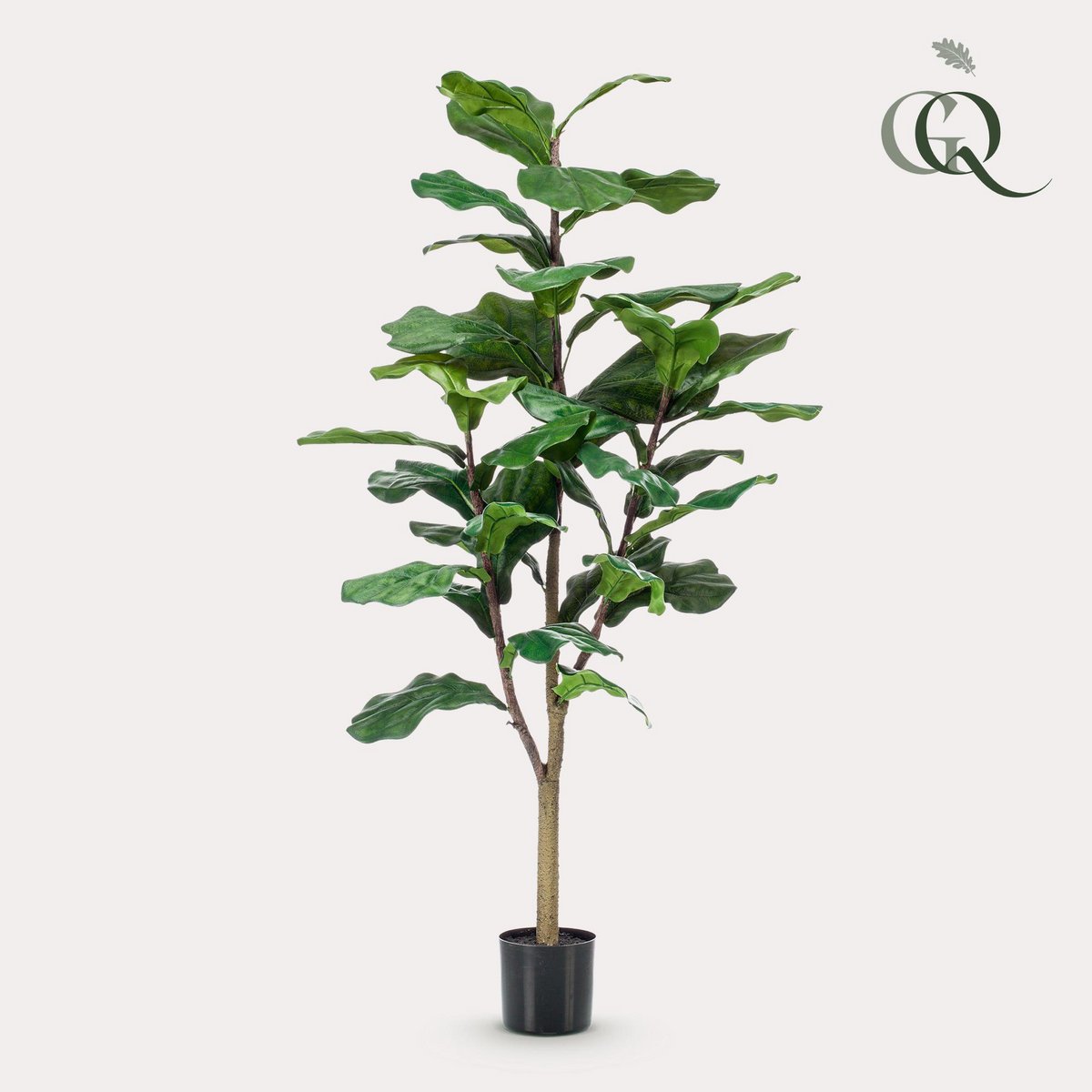 Künstliche Pflanze - Ficus Lyrata - Tabakpflanze - 120 cm
