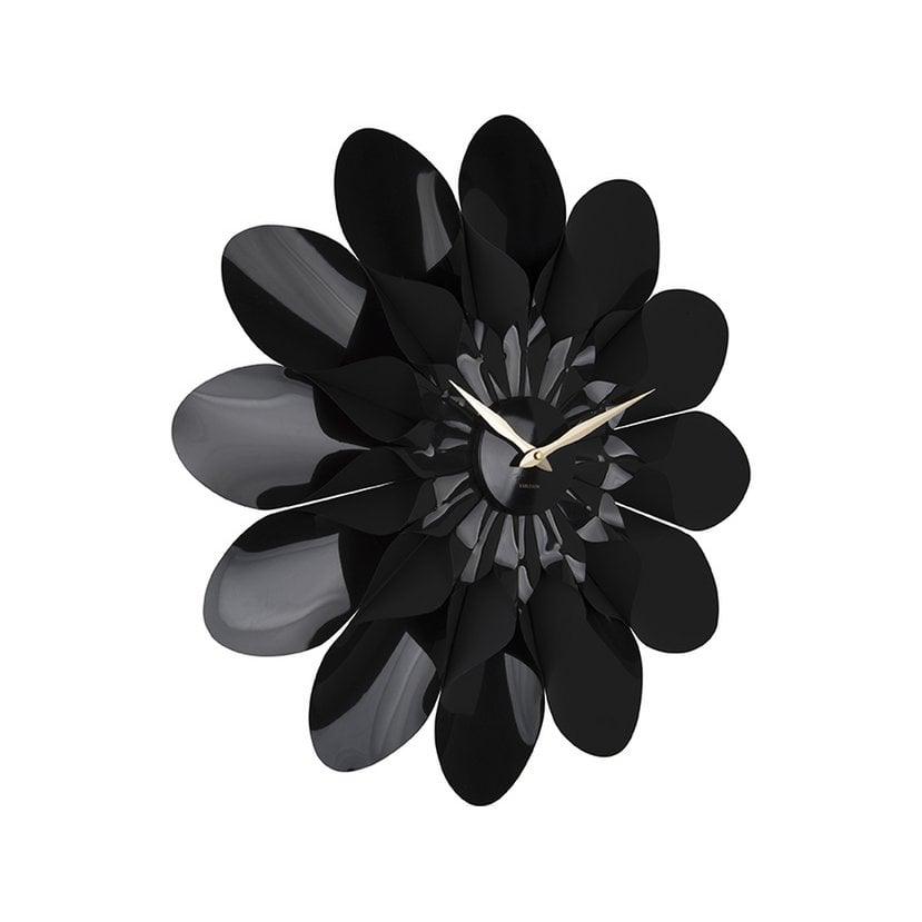 Wanduhr Blume